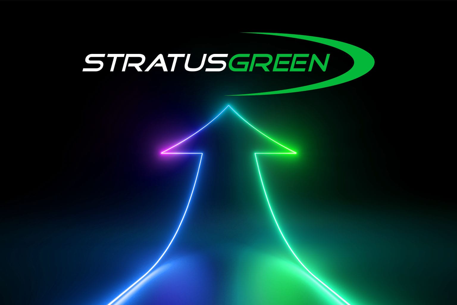Arrow pointing up representing leveling up with StratusGreen
